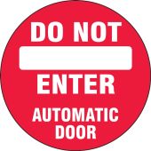 Double-Sided Door Stickers: Do Not Enter - Automatic Door