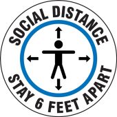 Door Entry Labels: Social Distance Stay 6 Feet Apart