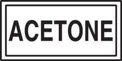 Safety Label: Acetone
