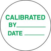 Preprinted Inventory Marking Dots: Calibrated By _ - Date _