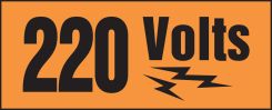 Voltage Marker With Graphic: 220 Volts