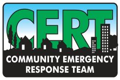 Hard Hat Stickers: CERT - Community Emergency Response Team