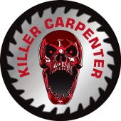 Hard Hat Stickers: Killer Carpenter