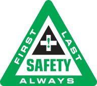 Hard Hat Stickers: Safety First Last Always