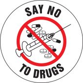 Hard Hat Stickers: Say No To Drugs