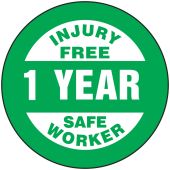 Hard Hat Stickers: Injury Free Safe Worker