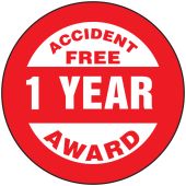 Hard Hat Stickers: Accident Free Award