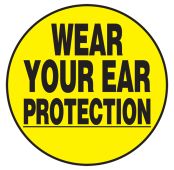 Hard Hat Stickers: Wear Your Ear Protection
