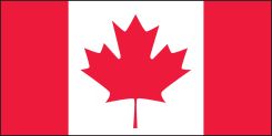 Hard Hat Stickers: Canadian Flag (Drapeau Canadien)