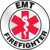 Emergency Response Reflective Helmet Sticker: EMT Firefighter
