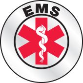 Emergency Response Reflective Helmet Sticker: EMS