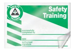 Safety Label: Safety Training - Successfully Completed By - Date - Authorized Signature