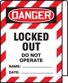 OSHA Danger Cable Wrap: Locked Out Do Not Operate