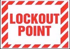 Lockout/Tagout Label: Lockout Point