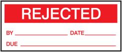 Production Control Labels: Rejected