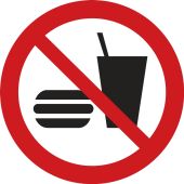 ISO Prohibition Safety Label: No Eating Or Drinking (2011)