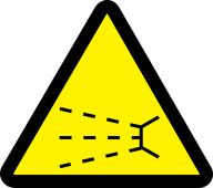 ISO Warning Safety Label: Splash Hazard - 2003/2011