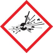 GHS Pictogram Label: Exploding Bomb