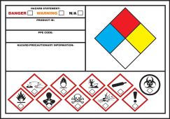GHS/NFPA/WHMIS Secondary Label