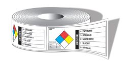 NFPA Diamond Identifier Roll Labels: Chemical Classification Identifier