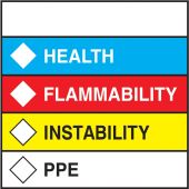 HMCIS Safety Label: Health Flammability Instability PPE
