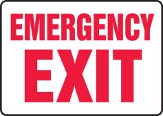 Safety Sign: Emergency Exit