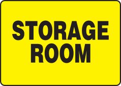 Safety Sign: Storage Room