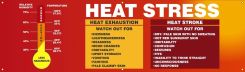 Safety Motivational Banners: Heat Stress Heat Exhaustion Heat Stroke