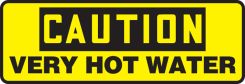 OSHA Caution Safety Sign: Very Hot Water
