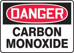 OSHA Danger Safety Sign: Carbon Monoxide