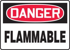 OSHA Danger Safety Sign: Flammable