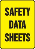 Safety Sign: Safety Data Sheets