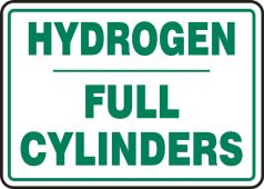 Cylinder Sign: Hydrogen Cylinder Status