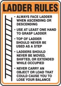 Safety Sign: Ladder Rules