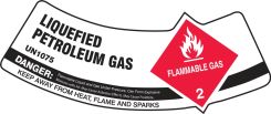 Cylinder Shoulder Labels: Liquefied Petroleum Gas