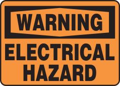 Warning Safety Sign: Electrical Hazard
