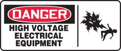 OSHA Danger Safety Sign: High Voltage Electrical Equipment