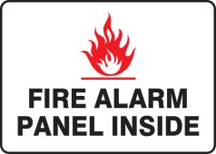 Safety Sign: Fire Alarm Panel Inside (Graphic)