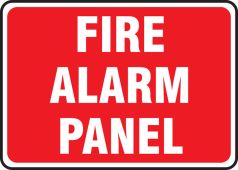 Safety Sign: Fire Alarm Panel