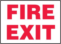 Safety Sign: Fire Exit