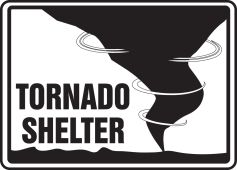 Safety Sign: Tornado Shelter (Graphic)