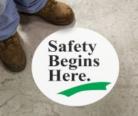 Slip-Gard™ Floor Sign: Safety Beings Here