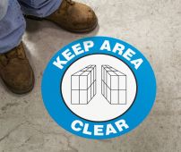 Slip-Gard™ Floor Sign: Keep Area Clear