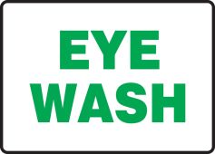 Safety Signs: Eye Wash