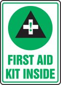 Safety Sign: First Aid Kit Inside