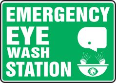 Safety Sign: Emergency Eye Wash Station