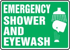 Safety Sign: Emergency Shower And Eyewash