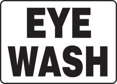Safety Sign: Eye Wash