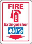 Fire Safety Sign: BC Fire Extinguisher (Symbols)