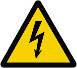 ISO Warning Safety Label: Electric Voltage Hazard (2011)